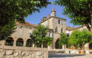 bastide dorp Monflaquin Lot-et-Garonne Zuid Frankrijk